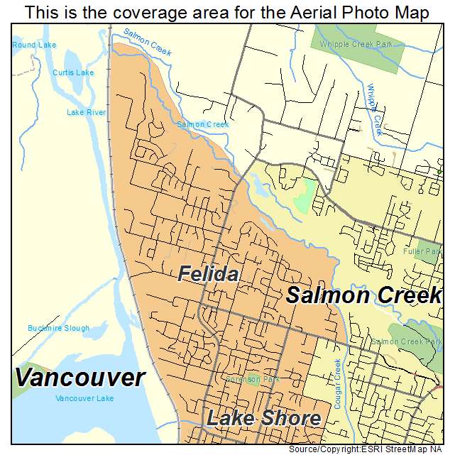 Felida, WA location map 