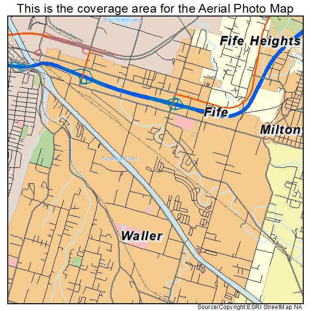 Fife, WA location map 