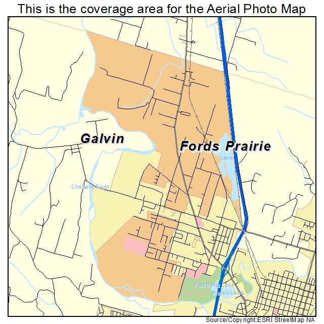 Fords Prairie, WA location map 