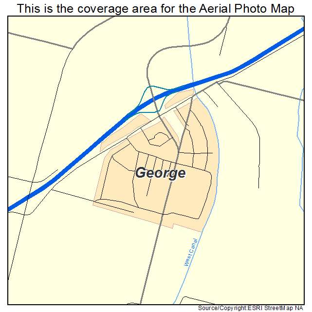 George, WA location map 