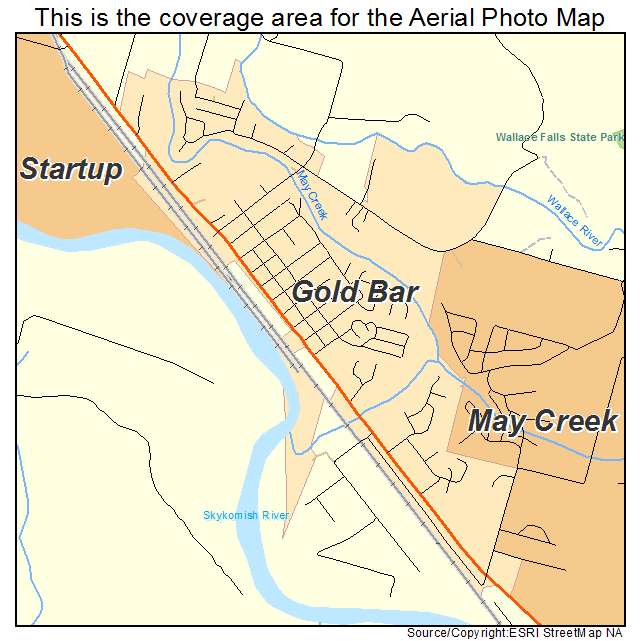 Gold Bar, WA location map 