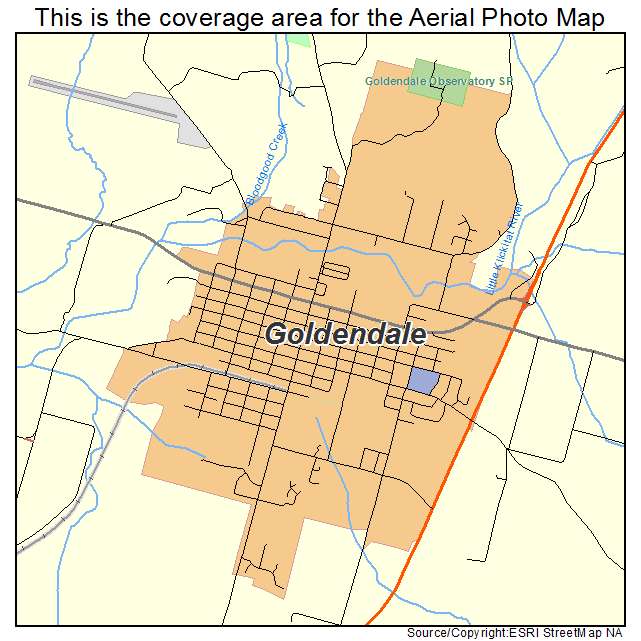 Goldendale, WA location map 