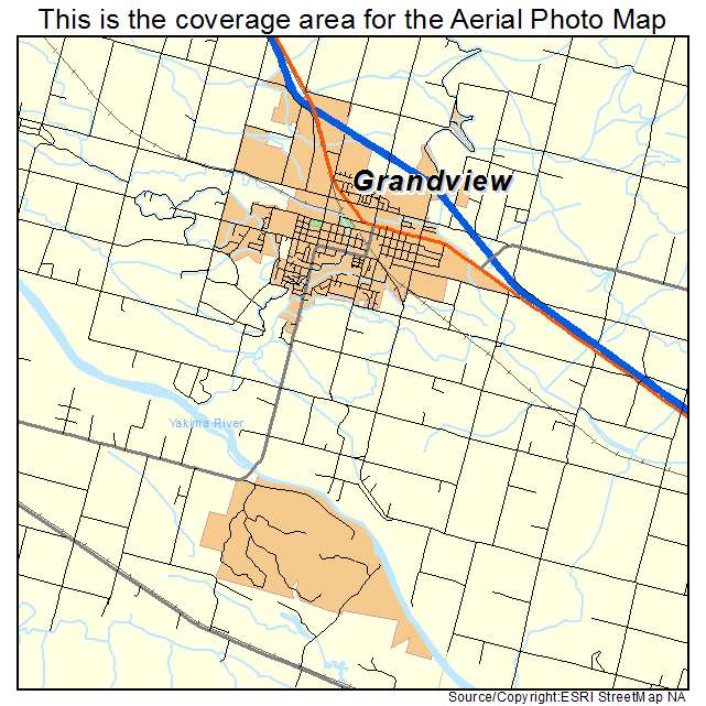 Grandview, WA location map 