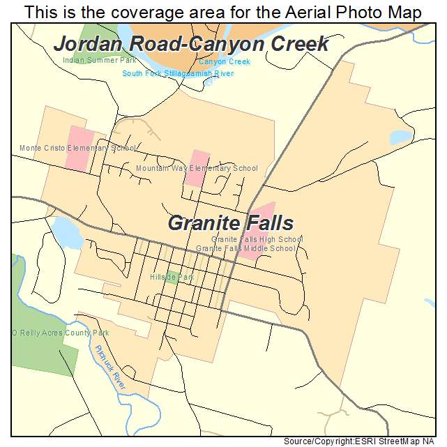 Granite Falls, WA location map 