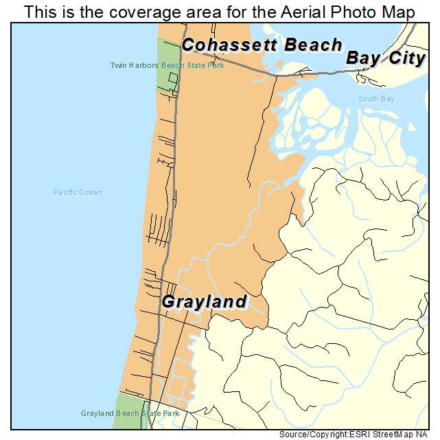 Grayland, WA location map 