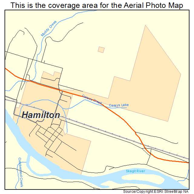 Hamilton, WA location map 
