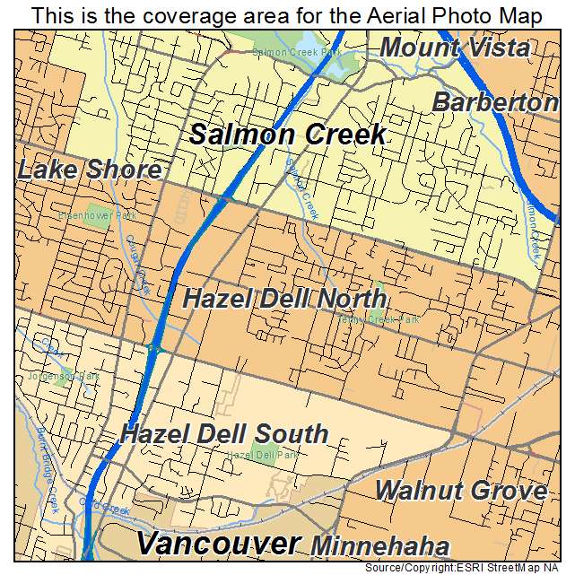 Hazel Dell North, WA location map 