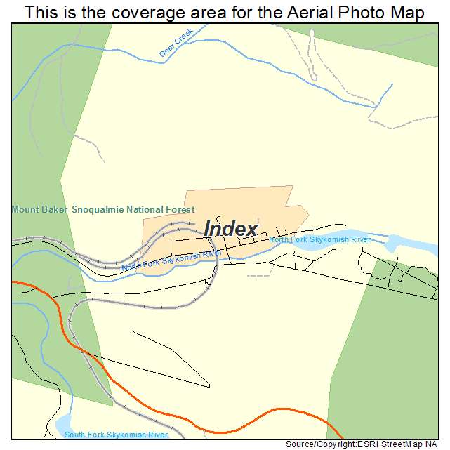 Index, WA location map 