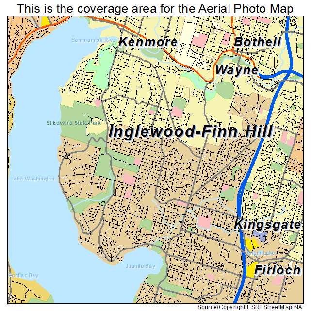 Inglewood Finn Hill, WA location map 