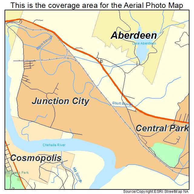 Junction City, WA location map 