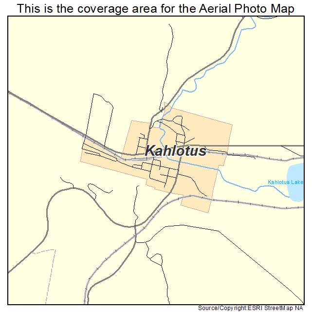 Kahlotus, WA location map 