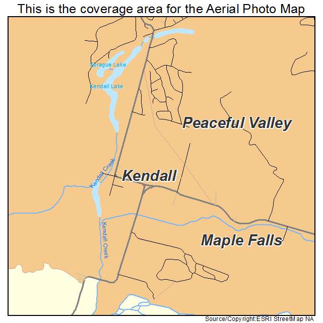 Kendall, WA location map 