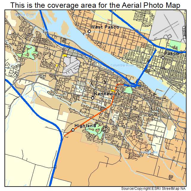 Kennewick, WA location map 