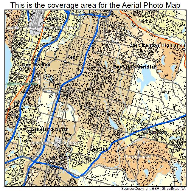 Kent, WA location map 