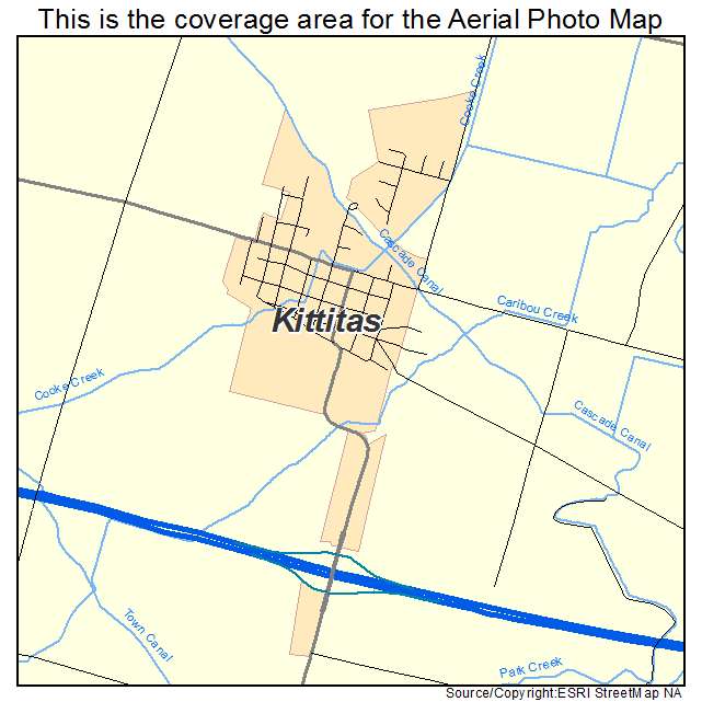 Kittitas, WA location map 