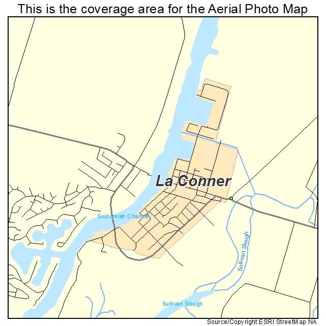 La Conner, WA location map 
