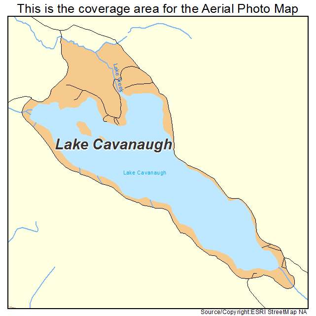 Lake Cavanaugh, WA location map 