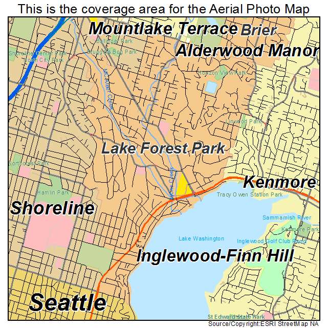 Lake Forest Park, WA location map 