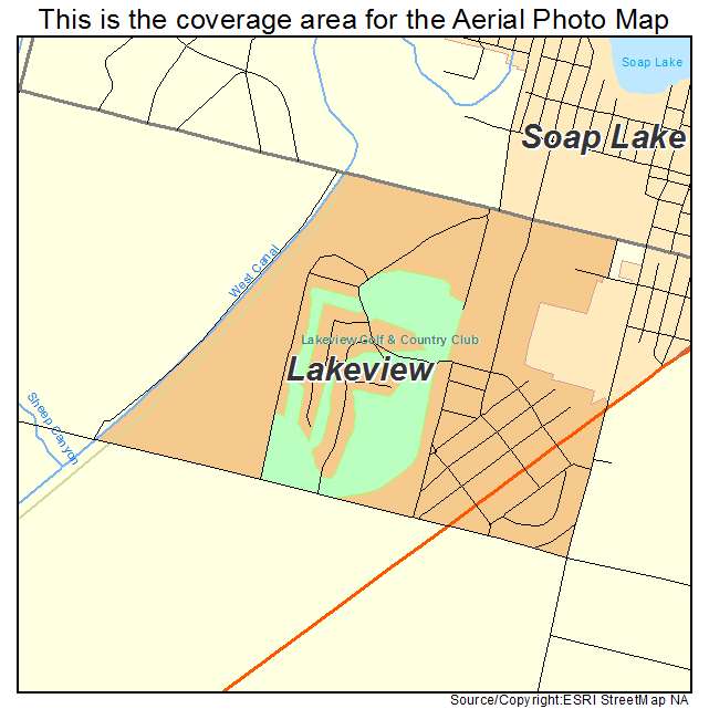 Lakeview, WA location map 