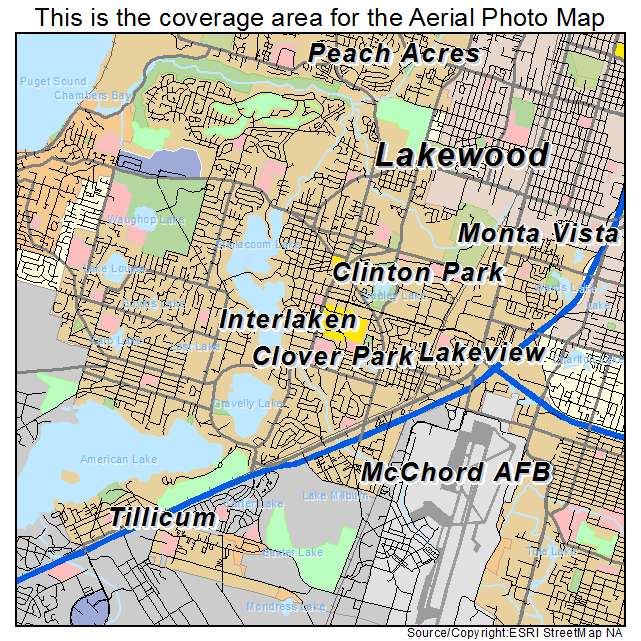 Lakewood, WA location map 