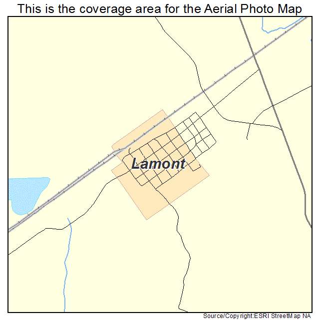 Lamont, WA location map 