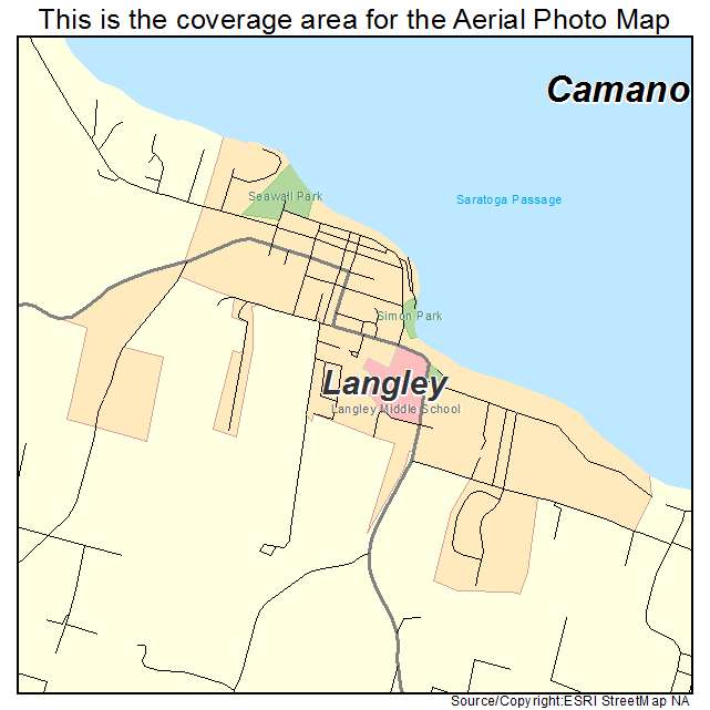 Langley, WA location map 