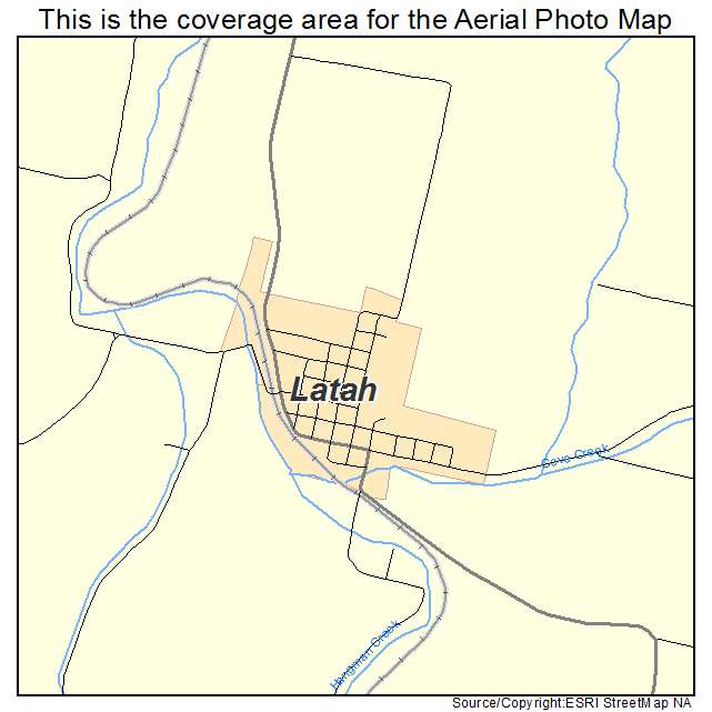 Latah, WA location map 