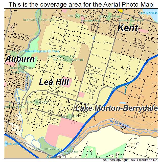 Lea Hill, WA location map 