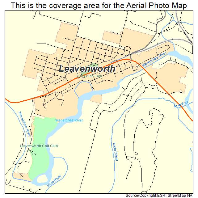 Leavenworth, WA location map 