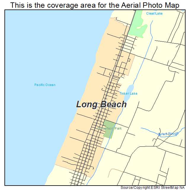Long Beach, WA location map 