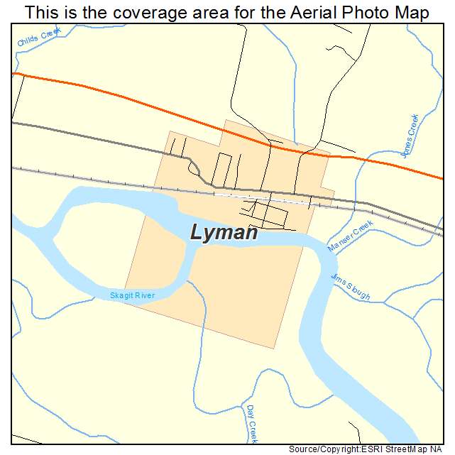 Lyman, WA location map 
