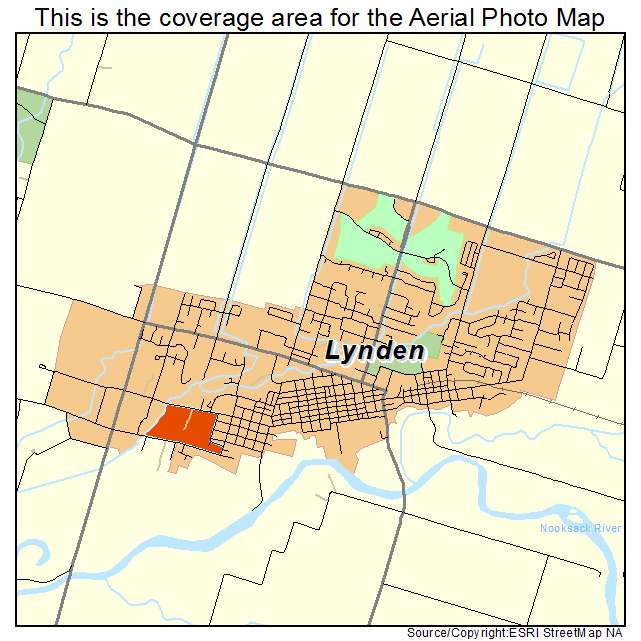 Lynden, WA location map 