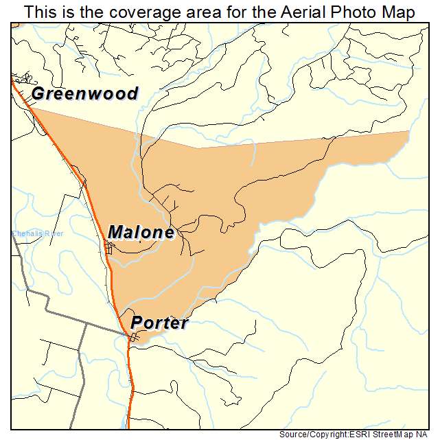 Malone Porter, WA location map 