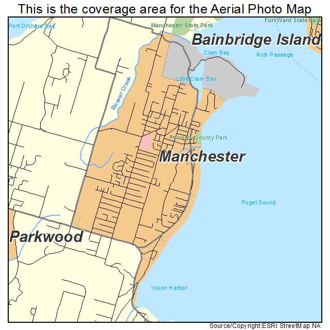 Manchester, WA location map 