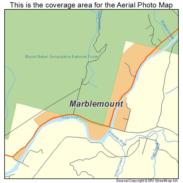 Marblemount, WA location map 