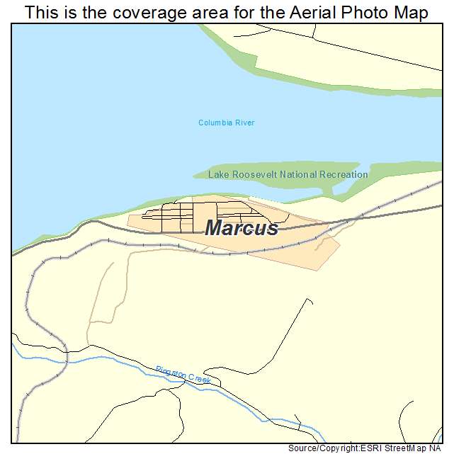 Marcus, WA location map 