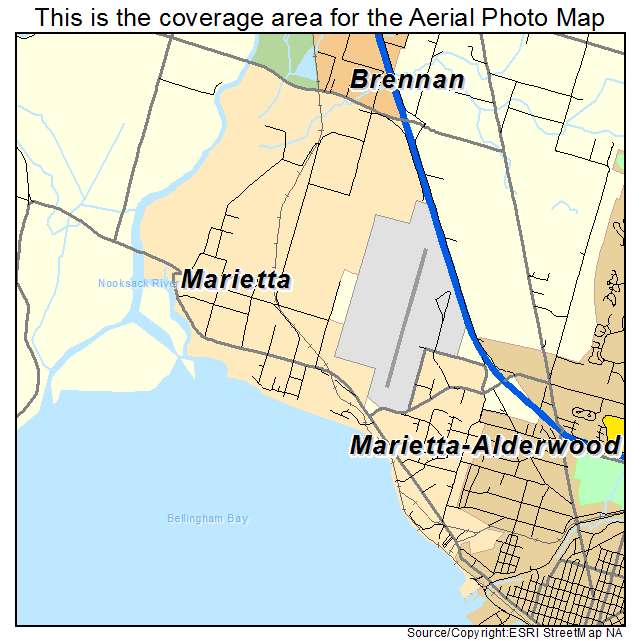 Marietta Alderwood, WA location map 