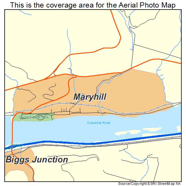 Maryhill, WA location map 