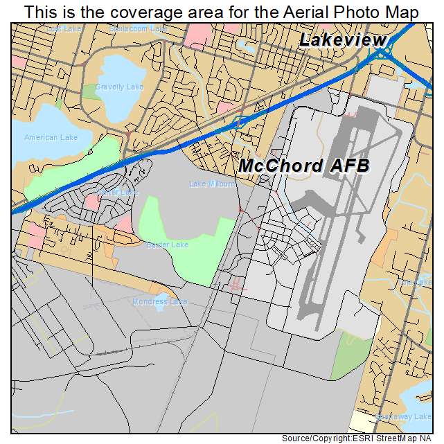 McChord AFB, WA location map 