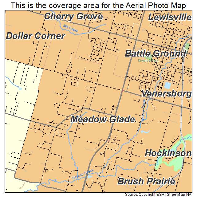 Meadow Glade, WA location map 