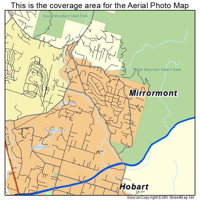 Mirrormont, WA location map 