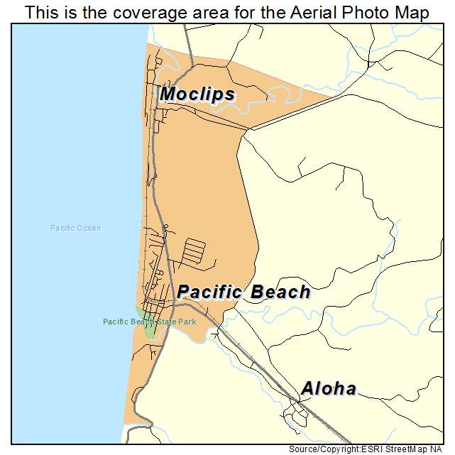 Moclips, WA location map 