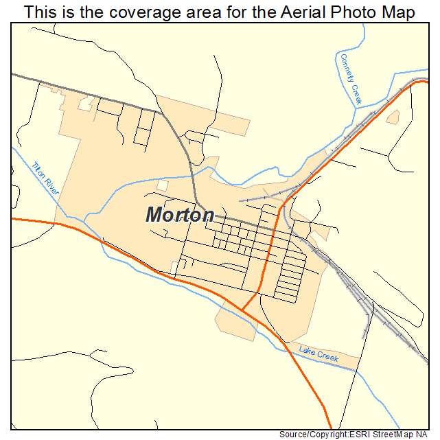 Morton, WA location map 
