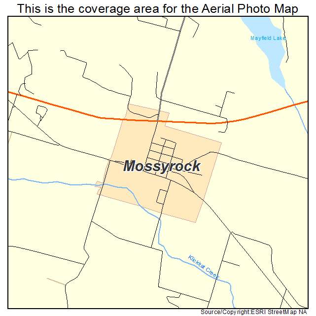 Mossyrock, WA location map 
