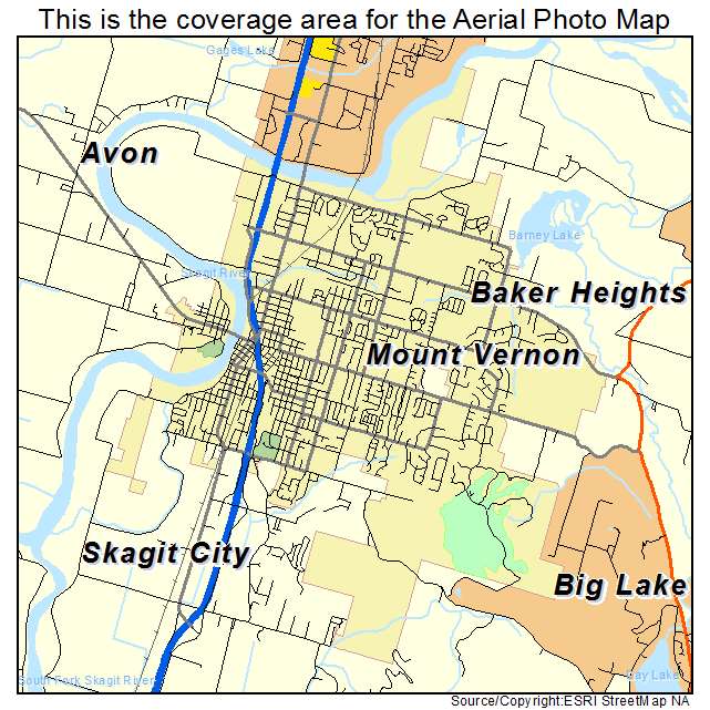 Mount Vernon, WA location map 