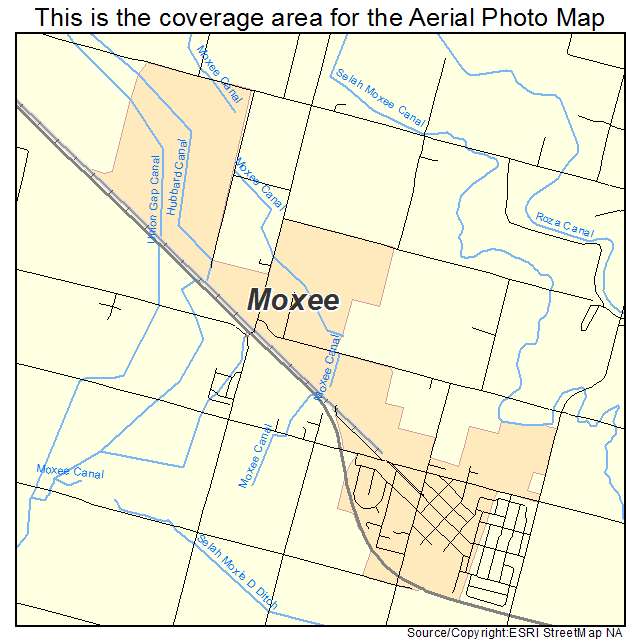 Moxee, WA location map 