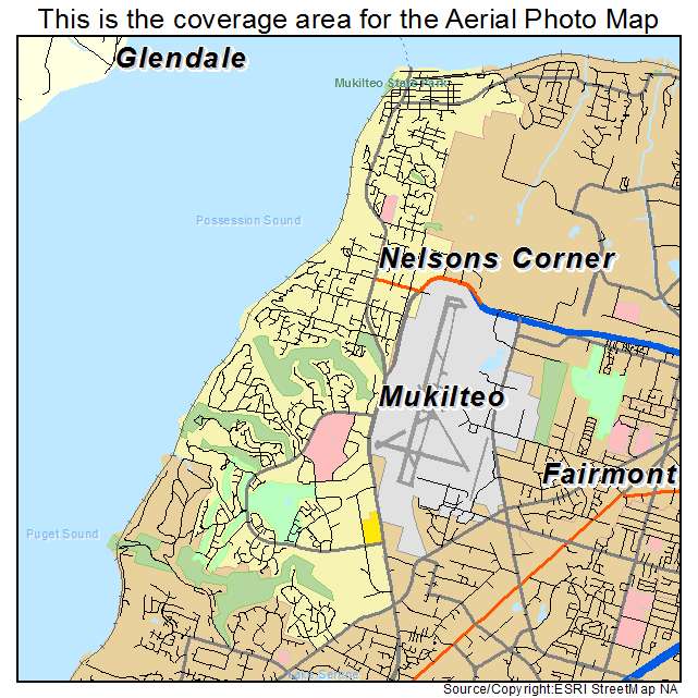 Mukilteo, WA location map 