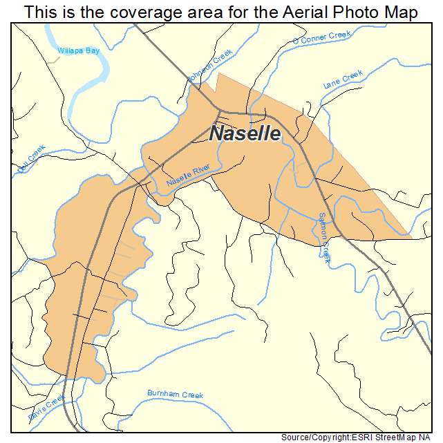 Naselle, WA location map 