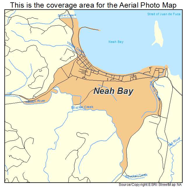 Neah Bay, WA location map 