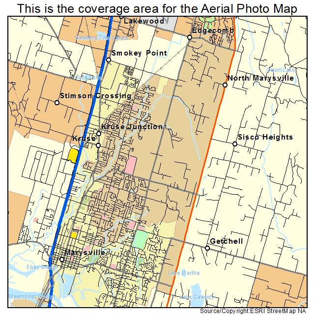 North Marysville, WA location map 